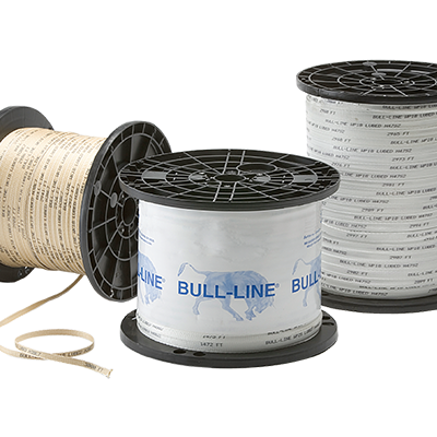 Choose from Woven Polyester, Woven or Aramid Bull-Line Pull Tape. Available in pull strengths from 500lb – 2,500lb tensile strengths. Bull-Line Pull Tape can be pre-installed into conduit. Test results prove that Bull-Line is superior when compared to competitor brands. 