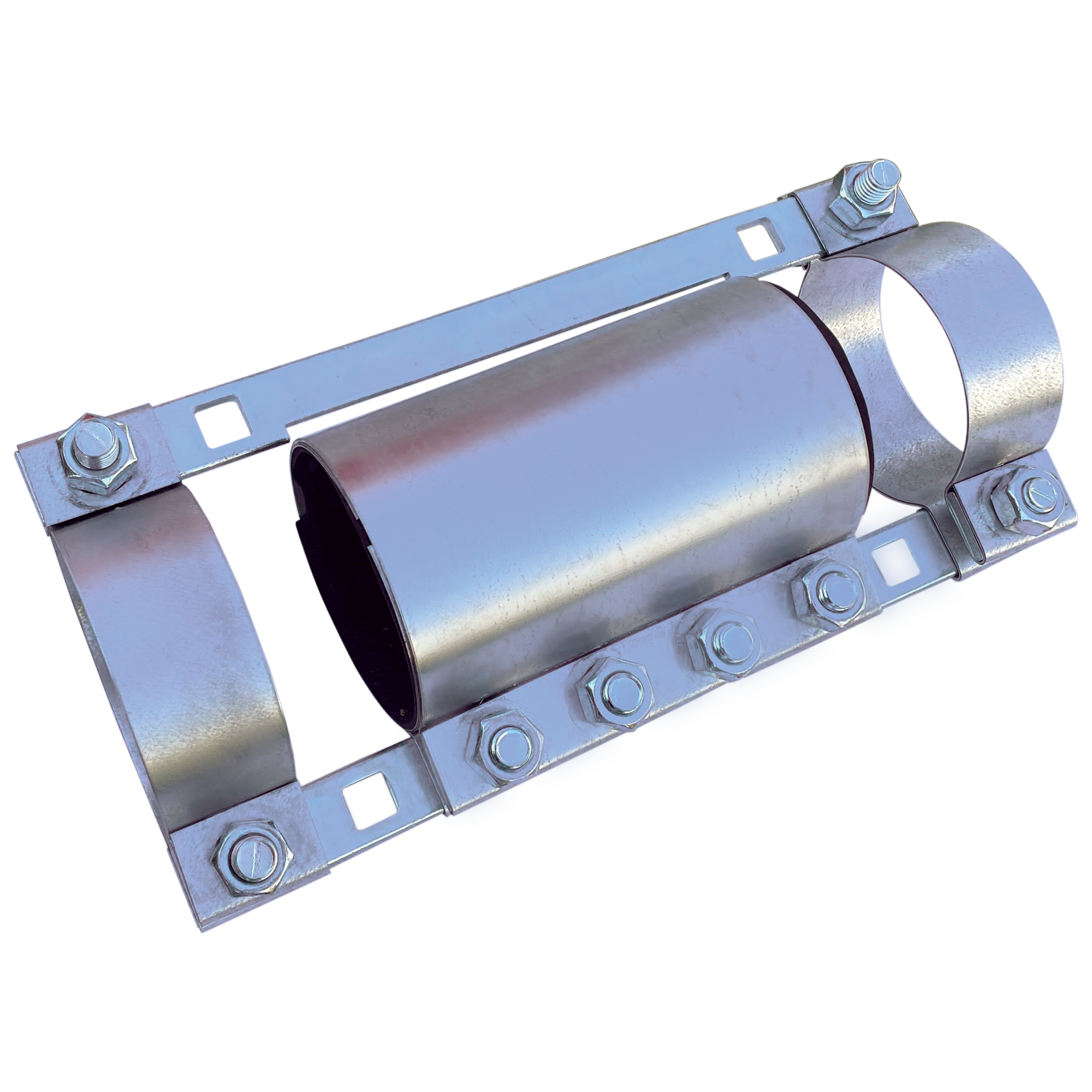 Side-Band Couplers are fully divisible compression couplers that can be used as a transition between dissimilar conduits such as HDPE to PVC, threaded & non-threaded metal conduit, or fiberglass (FRP) conduit. The dual-locking sidebands provide a high pull-out strength and maximum holding power to connect or repair conduit. Zinc-plated carbon steel bolts are included for tightening the Side-Band Coupler.