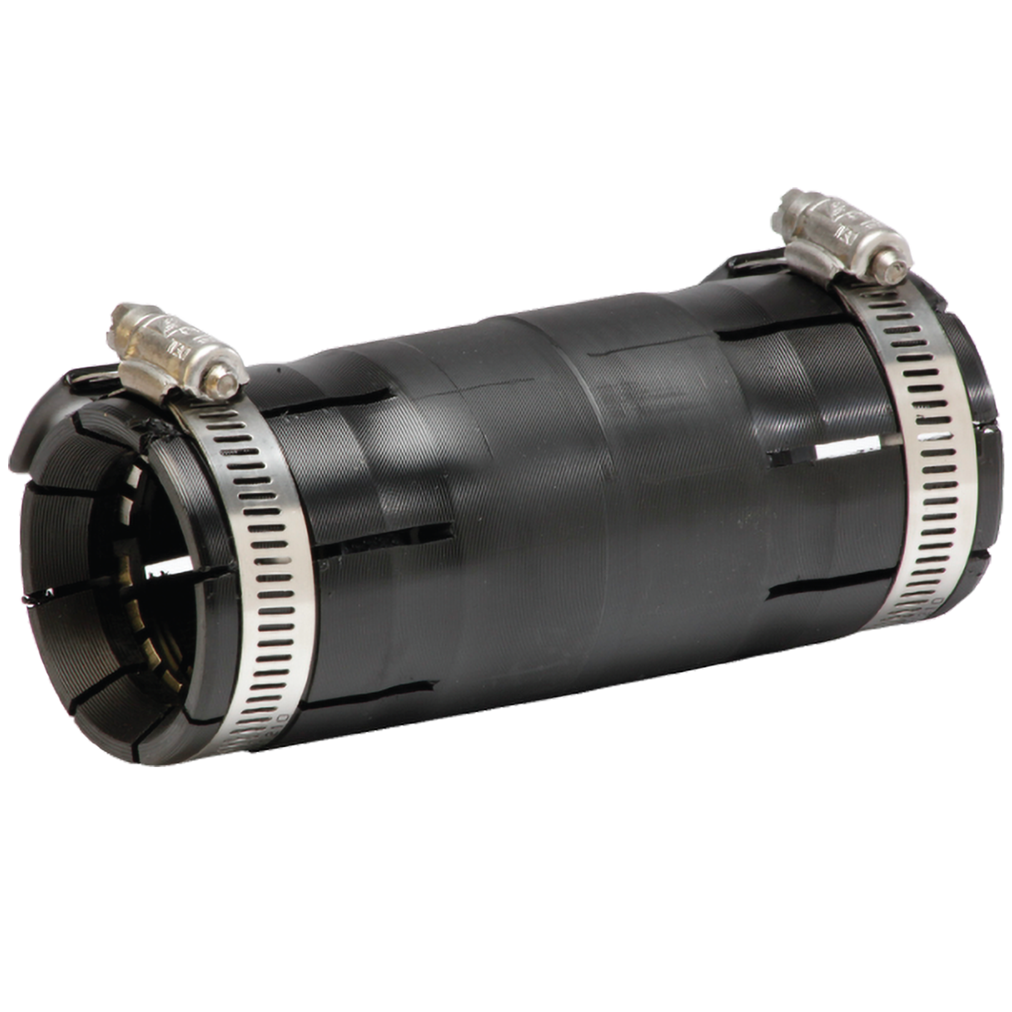Shur-Lock II is a plastic coupler designed for coupling HDPE & PVC conduit. Can also be used to couple dissimilar conduits such as HDPE to PVC, threaded or non-threaded metal conduit, or fiberglass (FRP) conduit. The coupler features stainless steel band clamps (hand tightened using a 5/16" nut driver) and locking ring. A pre-lubricated O-ring forms an air-tight seal to withstand 125 PSI on 1" - 3" sizes. Also a specialized coupler for use by electrical installers requiring ETL/UL listing. Spreader Tools are available for sizes 3", 4", and 6" to aid in the installation process.