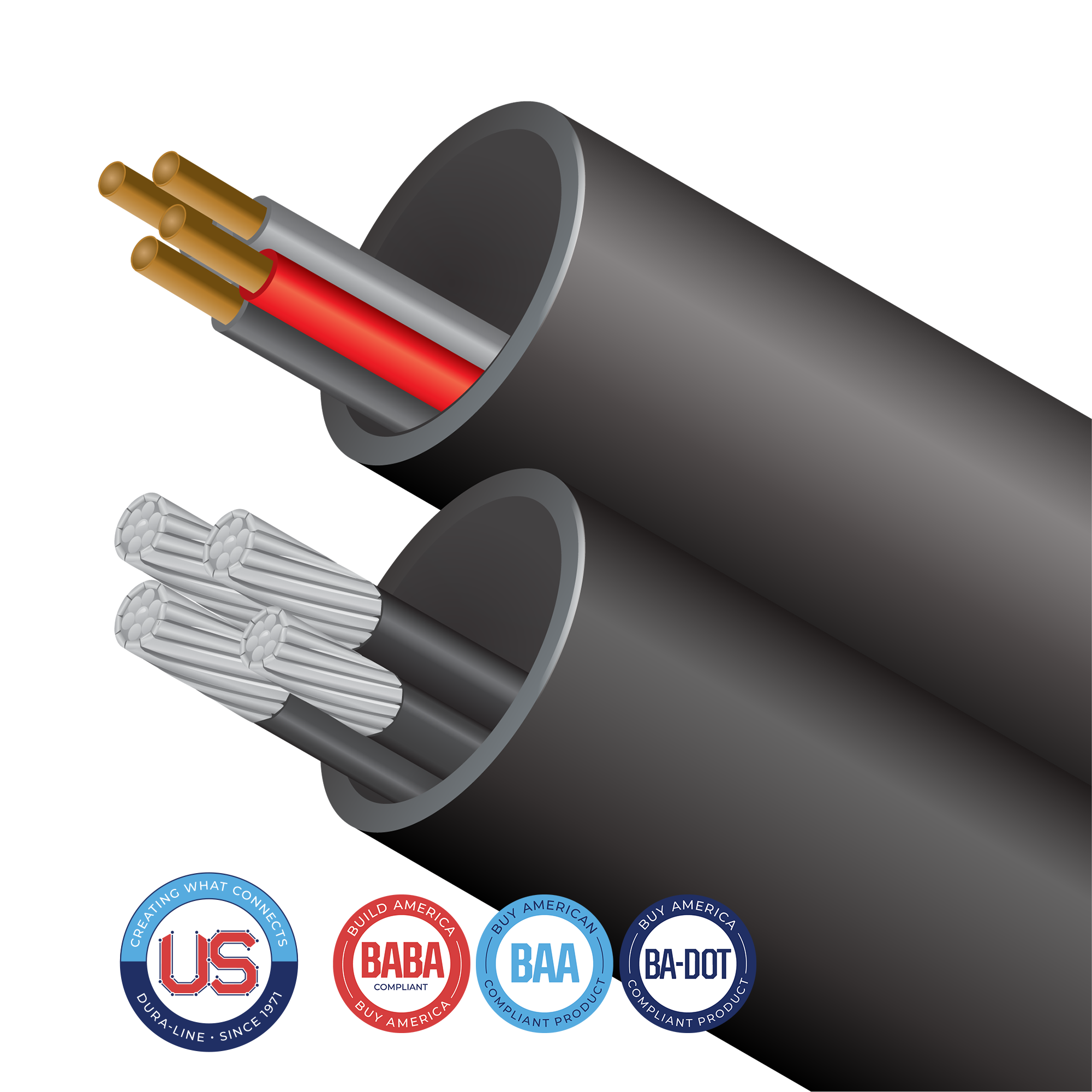 With Cable-in-Conduit (CIC), your choice of cable is factory pre-installed allowing for one-step placement of conduit and cable. 